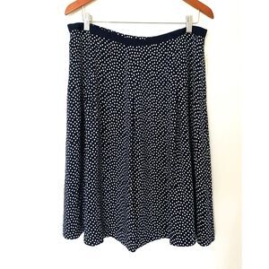 Pendleton Yacht Club Navy Polka Dot Pleated Classic Preppy A Line Skirt 16P